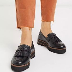 ASOS Chunky Fringed Loafer Wide Width 10 90s Style